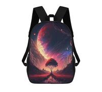 sinyumoney Mystical Cosmic Landscape -3 Mochila Escolar Infantil Impresa En 3D Para Niños, Mochilas De Viaje, Bolsas Para Libros, Mochila Escolar Infantil 17inch
