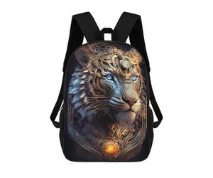 sinyumoney Mystical Cosmic Tiger Mochila Escolar Impresa En 3D Para Niños, Mochila Escolar Informal De Moda Para Viajes Para Niños Y Estudiantes 17inch