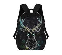 sinyumoney Mystical Deer with Glowing Antlers Mochila Escolar Para El Trabajo, Negocios, Universidad Y Escuela Para Hombres, Mujeres Y Adolescentes 17inch