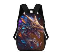 sinyumoney Mystical Dragon Head Mochila Escolar Para Niñas Y Niños, Mochilas De Gran Capacidad, Mochilas Ligeras Para Niños Y Estudiantes 17inch