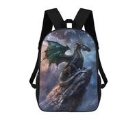 sinyumoney Mystical Dragon On Rock Mochila Escolar Infantil Impresa En 3D Para Niños, Mochilas De Viaje De Alta Capacidad, Bolsas Para Libros, Mochila Escolar Infantil 17inch