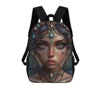 sinyumoney Mystical Fairy Portrait Mochila Escolar Grande Resistente Al Agua Para Portátil Para Niños/niñas/adolescentes 17inch