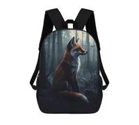 sinyumoney Mystical Forest Fox-1 Mochilas Escolares, De Viaje Y Universitarias Para La Escuela/trabajo/viajes 17inch