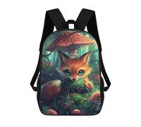 sinyumoney Mystical Forest Fox Mochilas Infantiles Impresas En 3D Para Niños. Mochilas De Viaje De Moda Para Niños. Mochila Escolar Para Estudiantes De Primaria Y Secundaria.