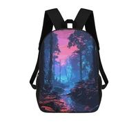 sinyumoney Mystical Forest Mochilas Escolares Impresas En 3D, Mochila Escolar Informal Para Niños, Mochila Escolar De Moda Para Estudiantes De Secundaria 17inch