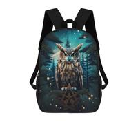 sinyumoney Mystical Forest Owl Mochila Escolar Infantil Impresa En 3D Para Niños, Mochilas De Viaje De Alta Capacidad, Bolsas Para Libros, Mochila Escolar Infantil 17inch