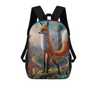 sinyumoney Mystical Fox Encounters Mochilas Para Niños Y Estudiantes, Mochilas Escolares Impresas En 3D, Mochilas Para Estudiantes De Primaria Y Secundaria Para Niños Y Niñas 17inch
