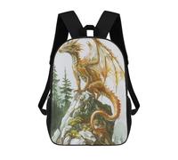 sinyumoney Mystical Full Body Dragon Mochila Escolar Informal Para El Día A Día, Ideal Para El Trabajo, El Colegio, El Camping, Las Aventuras Al Aire Libre Y Los Viajes Diarios 17inch