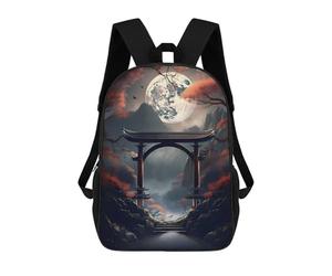 sinyumoney Mystical Gateway to Serenity Mochilas Para Niños Y Estudiantes, Mochilas Escolares Impresas En 3D, Mochilas Para Estudiantes De Primaria Y Secundaria Para Niños Y Niñas 17inch