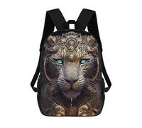 sinyumoney Mystical God Leopard Mochilas De 17 Pulgadas Para Niños, Mochilas Escolares Impresas En 3D Para Estudiantes De Primaria Y Secundaria, Para Niños Y Niñas.