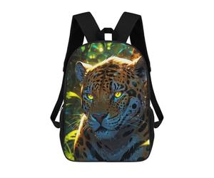 sinyumoney Mystical Jaguar in Jungle Mochila Escolar Grande Resistente Al Agua Para Portátil Para Niñas, Niños Y Adolescentes 17inch