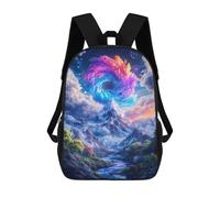 sinyumoney Mystical Mountain Landscape Mochila Escolar Impresa En 3D Para Niños Y Niñas, Mochila Para Portátil Para Niños/estudiantes/adultos 17inch