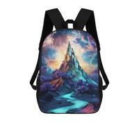 sinyumoney Mystical Mountain Landscape Mochila Escolar Infantil Impresa En 3D 17inch Mochilas Escolares Para Niños, Estilo Casual Y Moderno, Mochilas De Viaje De Alta Capacidad