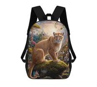 sinyumoney Mystical Mountain Lion Mochilas De Moda Impresas En 3D 17inch Mochila Escolar Informal Para Niños De Primaria Y Secundaria