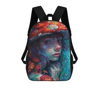 sinyumoney Mystical Mushroom Fantasy Art Mochilas Escolares De Moda Para Papelería, Impermeables, Informales, Para Hombres, Mujeres Y Adolescentes 17inch