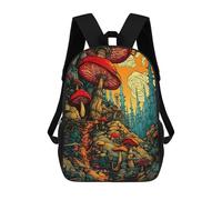 sinyumoney Mystical Mushroom Forest-2 Mochila Escolar Infantil, Mochilas Impresas En 3D, Mochilas Escolares De Moda Para Niños De Primaria Y Secundaria 17inch