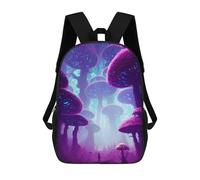 sinyumoney Mystical Mushroom Forest-3 Mochila Escolar Impresa En 3D Mochilas Informales Para Niños Mochila Escolar Impresa En 3D Para Niños De Primaria Y Secundaria 17inch