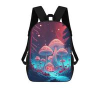 sinyumoney Mystical Mushroom Forest-6 Mochila, Mochila Infantil, Mochila Escolar Para Estudiantes, Mochila Para Libros, Mochila Escolar Impresa En 3D Para Niños Y Niñas 17inch