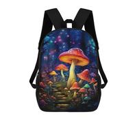sinyumoney Mystical Mushroom Forest Pathway Mochila Escolar Impresa En 3D 17inch Mochila Escolar Infantil Mochilas De Viaje Mochila Informal De Moda Para Niños Y Estudiantes