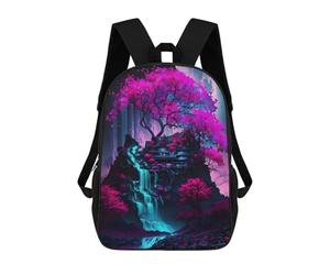 sinyumoney Mystical Nature Neon Tree Mochila Escolar, Mochila De Viaje, Mochila Universitaria Para Niños/niñas/adolescentes 17inch