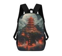 sinyumoney Mystical Night Japan Mochila Escolar Impresa En 3D Mochila Escolar De Moda Para Niños Mochilas Para Niños Estudiantes De Secundaria 17inch