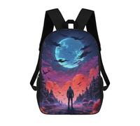 sinyumoney Mystical Night Journey Mochila Escolar Para Niñas Mochila Impermeable Mochila Informal De Día Mochila Ligera Para Niño Y Niña Mochila Escolar 17inch