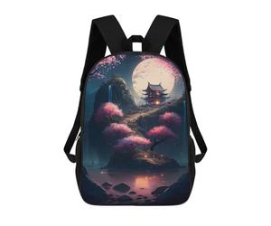 sinyumoney Mystical Night The Lake Mochila Ligera Para La Escuela, Mochila Escolar, Mochila Para La Universidad Para Niñas Y Adolescentes 17inch