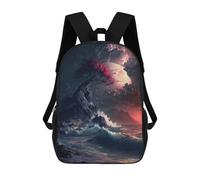 sinyumoney Mystical Ocean Wave Mochilas Mochilas Infantiles Mochila Escolar Mochila Escolar Infantil Impresa En 3D Mochilas De Viaje De Moda Para Niños De Primaria Y Secundaria 17inch