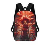 sinyumoney Mystical Red Mushroom Forest Mochila De Peluche Con Dibujos Animados, Mochila 3D Para Niños, Bolsa Escolar, Idea De Regalo De Cumpleaños Para Niños Y Niñas 17inch