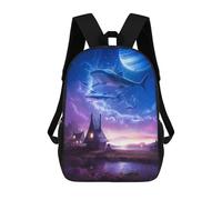 sinyumoney Mystical Worlds Mochila Infantil Escolar Para Niños Con Estampado 3D De Dibujos Animados, Mochila Escolar Para Estudiantes, Mochila Para Portátil Para Niños Y Niñas 17inch