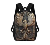 sinyumoney Mythology Phoenix Art Deco Mochila Escolar De 17 Pulgadas Impresa En 3D Mochilas Infantiles Mochila Genial Impresa En 3D Para Niños De Primaria Y Secundaria
