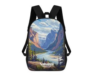 sinyumoney Nahanni National Park Canada Landscape Art Mochila Escolar Infantil De Moda Informal Mochilas Infantiles Impresas En 3D Mochila Grande Para Niño 17inch