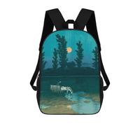 sinyumoney Nakanoshima Mochilas Para Niños Y Estudiantes, Mochilas Escolares Impresas En 3D, Mochilas Para Estudiantes De Primaria Y Secundaria, Mochilas Para Niños Y Niñas 17inch