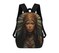 sinyumoney Native American Headdress Art-3 Mochila Para Niños, Adolescentes Y Estudiantes, Mochilas Para Niñas, Mochilas Para Niños Pequeños, Primaria Y Secundaria 17inch