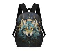 sinyumoney Native Wolf Portrait Mochilas Escolares Mochila Escolar Ligera Mochila De Día Mochila Escolar Para La Universidad Para Niños/Niñas/Adolescentes 17inch