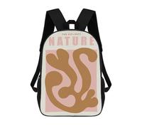 sinyumoney Nature Cut-Out Art Print Mochila Escolar Infantil Impresa En 3D Para Niños, Mochila De Viaje De Alta Capacidad, Mochilas Para Libros De 17 Pulgadas Para Niños