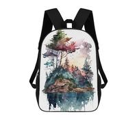 sinyumoney Nature Watercolor 3 Mochilas Infantiles Escolares Impresas En 3D, Mochilas Para Niños, Mochilas De Viaje Para Niños Y Niñas, Mochilas Escolares Para Niños 17inch
