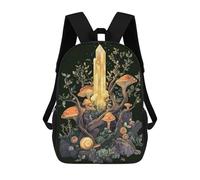 sinyumoney Naturecore Crystal Forest Mochila Mochila Informal Mochila De Día Para La Escuela, El Trabajo Y Los Viajes 17inch
