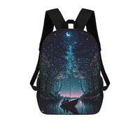 sinyumoney Natures Dreams at Night Mochila Escolar Mochilas Escolares Para Niñas Y Niños Mochila Con Bolsillo Mochila Escolar De Moda Mochila Infantil 17inch