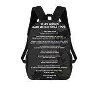 sinyumoney Navy Seals Life Lessons Mochilas Infantiles Impresas En 3D Para Niños. Mochilas De Viaje De Moda Para Niños. Mochila Escolar Para Estudiantes De Primaria Y Secundaria.