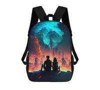 sinyumoney Nebula in Futuristic City Mochila Escolar Ligera Para El Colegio, Mochila Escolar De Día, Mochila Para Libros Para La Universidad Para Niñas, Adolescentes 17inch