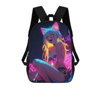 sinyumoney Neko Pleasure Girl in Bed Mochilas Para Niños 17inch Mochila Escolar Mochila Escolar Impresa En 3D Para Niños De Primaria Y Secundaria