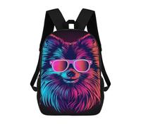 sinyumoney Neon Animal Art Print Mochila Escolar Infantil De 17 Pulgadas Con Estampado 3D De Películas De Anime Para Niños, Mochila De Viaje, Mochila Escolar Infantil