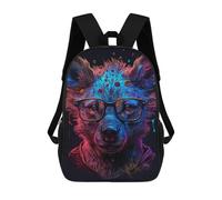 sinyumoney Neon Animal Portrait Mochila Escolar De 17 Pulgadas Para Adolescentes, Con Estampado 3D, Ajustable Y Con Bolsillos, Ideal Para Niños, Niñas Y Estudiantes.