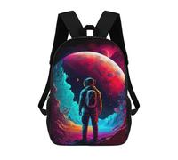 sinyumoney Neon Astronaut in Space Mochila Escolar Infantil Impresa En 3D Mochila De Viaje De Alta Capacidad Bolsas Para Libros Mochila Infantil 17inch