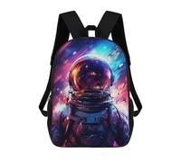 sinyumoney Neon Astronaut Mochila Escolar Impresa En 3D Para Niños Mochilas De Viaje De Alta Capacidad Bolsas Para Libros Mochila Escolar Para Niños Mochila 17inch