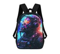 sinyumoney Neon Astronaut Mochila Escolar, Mochila De Negocios Para Portátil, Mochila Informal Unisex Para Hombres, Mujeres Y Adolescentes 17inch