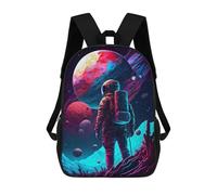 sinyumoney Neon Astronaut Mochila Escolar Mochilas Escolares Para Niñas Y Niños Mochila Con Bolsillo Mochila Escolar De Moda Mochila Infantil 17inch