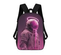 sinyumoney Neon Astronaut Space Fashion Mochila Escolar Para La Escuela Secundaria, Preparatoria, Universidad Y Viajes Para Niños/niñas/adolescentes 17inch