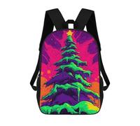 sinyumoney Neon Christmas Tree Mochila Escolar, Mochila De Viaje Para La Universidad, Mochilas Para Acampar, Aventuras Al Aire Libre Y Viajes Diarios 17inch
